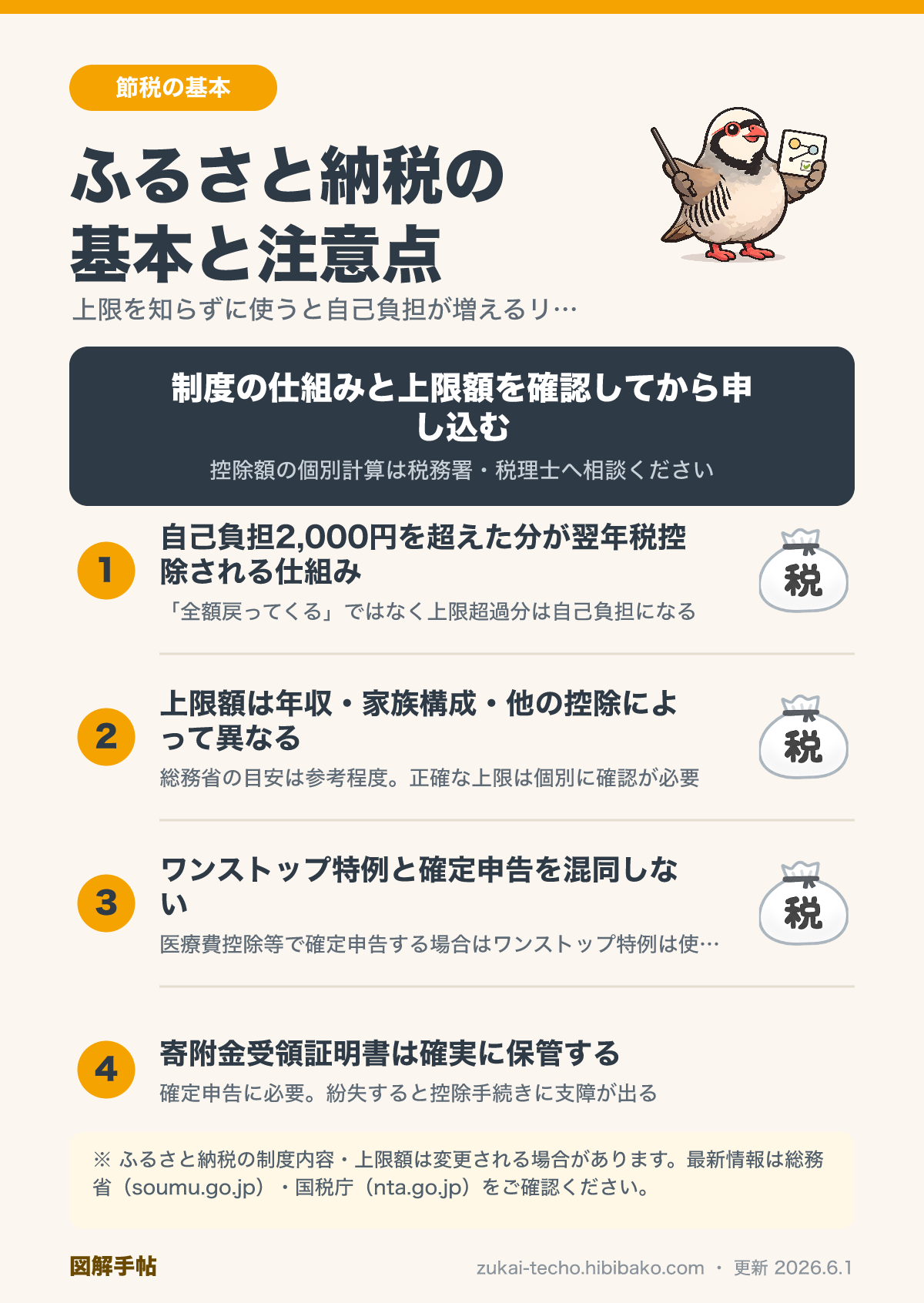 ふるさと納税の仕組みと注意点の図解