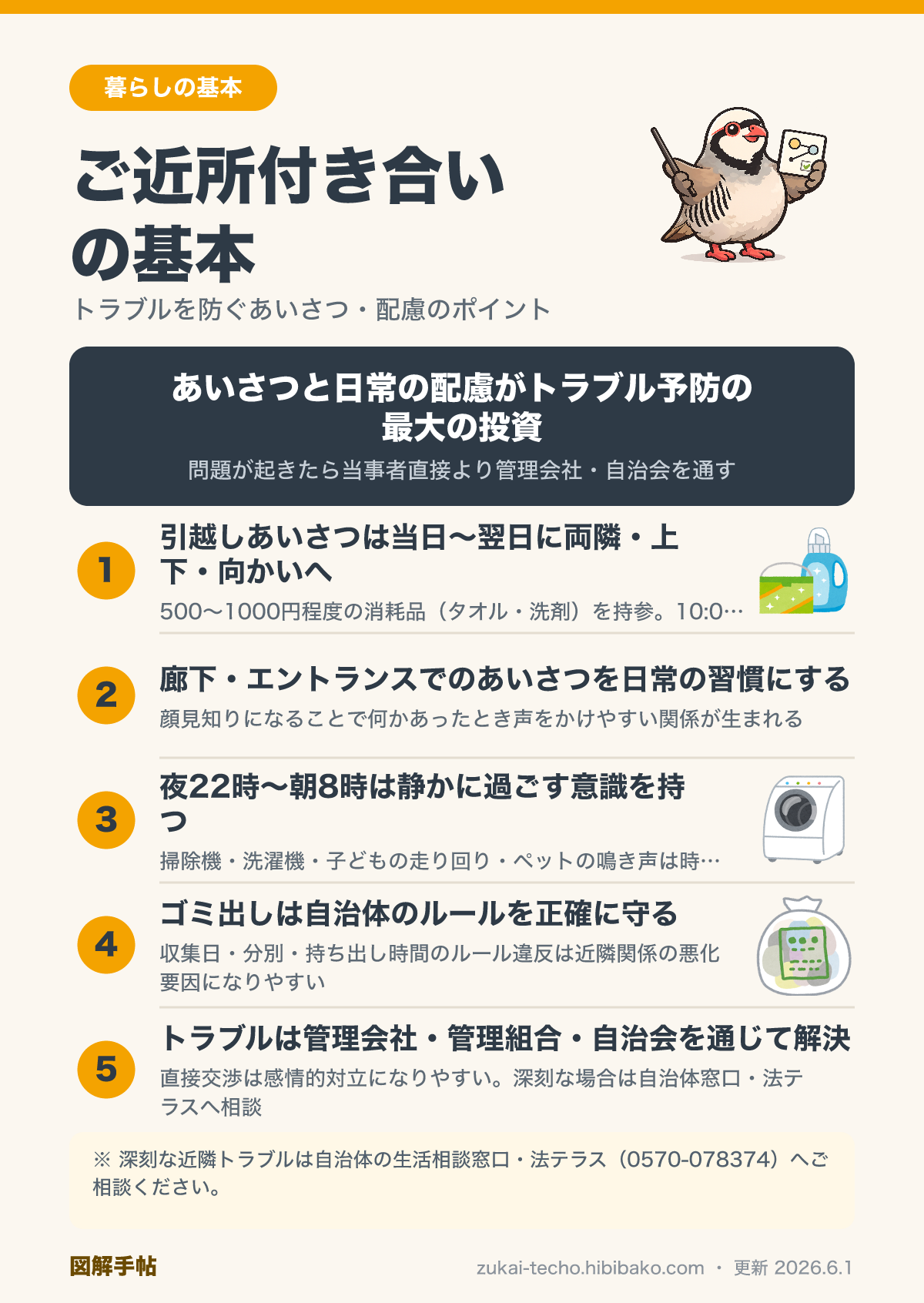 ご近所付き合いのマナーとトラブル防止ポイントの図解